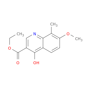 3-Quinolinecarboxylic acid, 4-hydroxy-7-methoxy-8-methyl-, ethyl ester