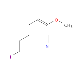 2-Heptenenitrile, 7-iodo-2-methoxy-, (E)-