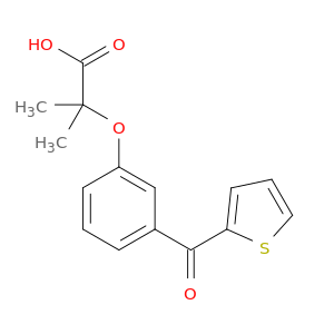 Propanoic acid, 2-methyl-2-[3-(2-thienylcarbonyl)phenoxy]-