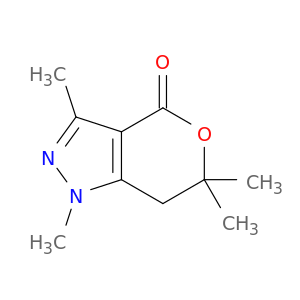 Pyrano[4,3-c]pyrazol-4(1H)-one, 6,7-dihydro-1,3,6,6-tetramethyl-