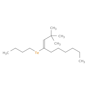 3-Decene, 4-(butyltelluro)-2,2-dimethyl-, (E)-