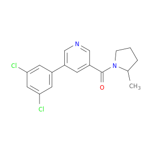 Pyrrolidine, 1-[[5-(3,5-dichlorophenyl)-3-pyridinyl]carbonyl]-2-methyl-