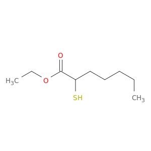 Heptanoic acid, 2-mercapto-, ethyl ester