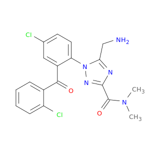 1H-1,2,4-Triazole-3-carboxamide,5-(aminomethyl)-1-[4-chloro-2-(2-chlorobenzoyl)phenyl]-N,N-dimethyl-