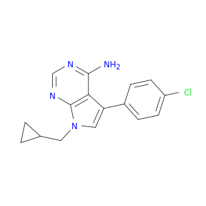 5-(4-Chlorophenyl)-7-(cyclopropylmethyl)-7H-pyrrolo[2,3-d]pyrimidin-4-amine