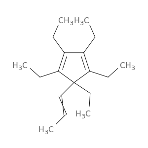 1,3-Cyclopentadiene, 1,2,3,4,5-pentaethyl-5-(1-propenyl)-