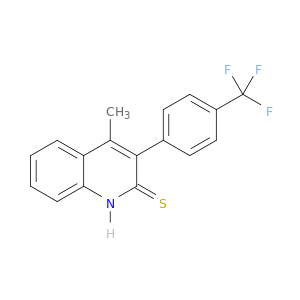 2(1H)-Quinolinethione, 4-methyl-3-[4-(trifluoromethyl)phenyl]-