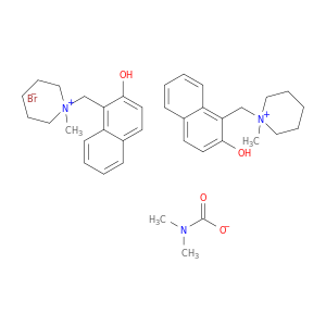 N-(2-HYDROXY-NAPHTHALEN-1-YL)METHYL-N-METHYLPIPERIDINIUM BROMIDE DIMETHYLCARBAMATE