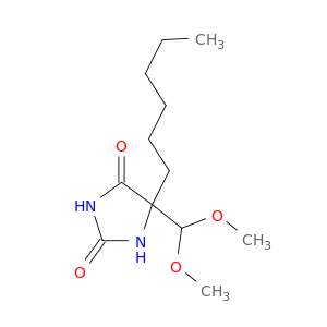 5-(dimethoxymethyl)-5-hexylimidazolidine-2,4-dione