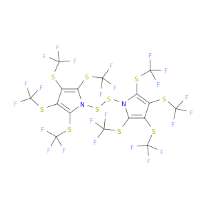 1H-Pyrrole, 1,1'-dithiobis[2,3,4,5-tetrakis[(trifluoromethyl)thio]-