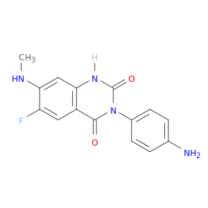 3-(4-氨基苯基)-6-氟-7-(甲基氨基)喹唑啉-2,4(1H,3H)-二酮
