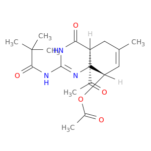 Propanamide,N-[8a-acetyl-8-(acetyloxy)-1,4,4a,5,8,8a-hexahydro-6-methyl-4-oxo-2-quinazolinyl]-2,2-dimethyl-,(4aa,8a,8aa)- (9CI)
