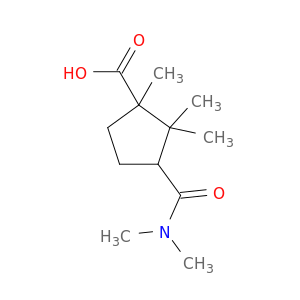 3-(Dimethylcarbamoyl)-1,2,2-trimethylcyclopentanecarboxylic acid