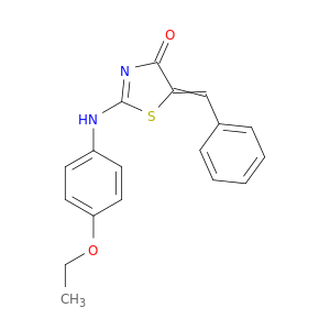 4(5H)-Thiazolone, 2-[(4-ethoxyphenyl)amino]-5-(phenylmethylene)-