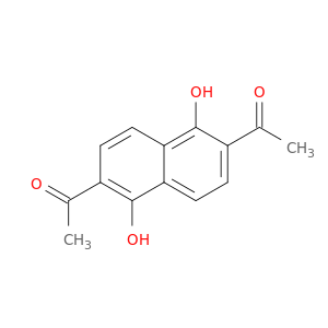 Ethanone, 1,1'-(1,5-dihydroxy-2,6-naphthalenediyl)bis-