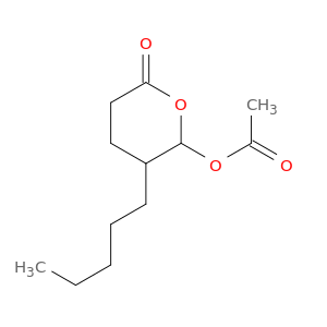 2H-Pyran-2-one,6-(acetyloxy)tetrahydro-5-pentyl-