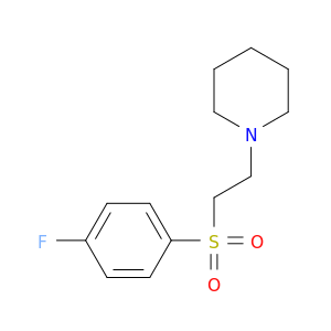 1-{2-[(4-fluorophenyl)sulfonyl]ethyl}piperidine