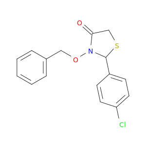 4-Thiazolidinone, 2-(4-chlorophenyl)-3-(phenylmethoxy)-