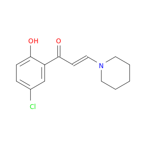 2-Propen-1-one, 1-(5-chloro-2-hydroxyphenyl)-3-(1-piperidinyl)-, (E)-