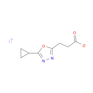 Lithium(1+) ion 3-(5-cyclopropyl-1,3,4-oxadiazol-2-yl)propanoate