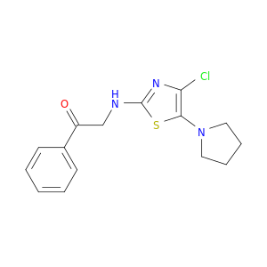 Ethanone, 2-[[4-chloro-5-(1-pyrrolidinyl)-2-thiazolyl]amino]-1-phenyl-