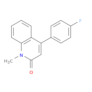 2(1H)-Quinolinone, 4-(4-fluorophenyl)-1-methyl-
