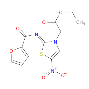 ETHYL 2-[(2Z)-2-(FURAN-2-CARBONYLIMINO)-5-NITRO-1,3-THIAZOL-3-YL]ACETATE