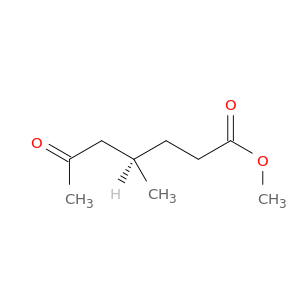Heptanoic acid, 4-methyl-6-oxo-, methyl ester, (R)-