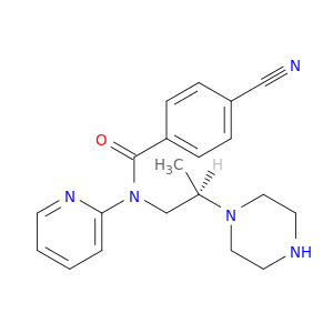 Benzamide, 4-cyano-N-[(2R)-2-(1-piperazinyl)propyl]-N-2-pyridinyl-