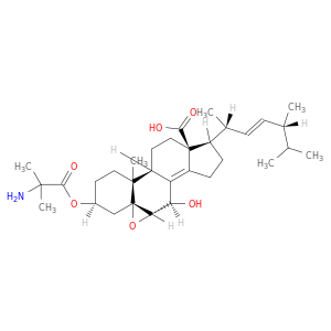 Ergosta-8(14),22-dien-18-oicacid, 3-(2-amino-2-methyl-1-oxopropoxy)-5,6-epoxy-7-hydroxy-, (3b,5a,6a,7b,22E)- (9CI)