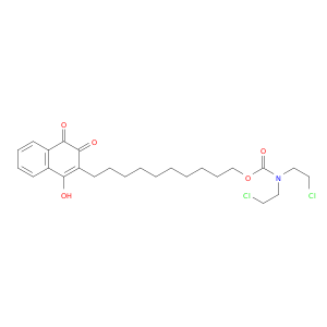 10-(1-hydroxy-3,4-dioxo-3,4-dihydronaphthalen-2-yl)decyl bis(2-chloroethyl)carbamate