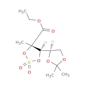 (4S,5R)-ethyl 5-((R)-2,2-dimethyl-1,3-dioxolan-4-yl)-4-methyl-1,3,2-dioxathiolane-4-carboxylate 2,2-dioxide