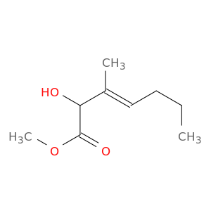 3-Heptenoic acid, 2-hydroxy-3-methyl-, methyl ester, (E)-