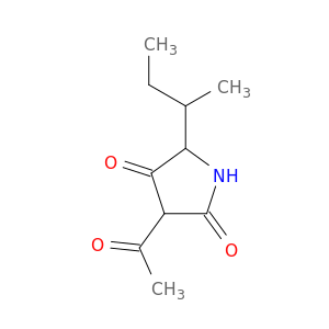 2,4-Pyrrolidinedione, 3-acetyl-5-(1-methylpropyl)-