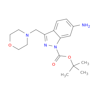 1H-Indazole-1-carboxylicacid, 6-amino-3-(4-morpholinylmethyl)-, 1,1-dimethylethyl ester