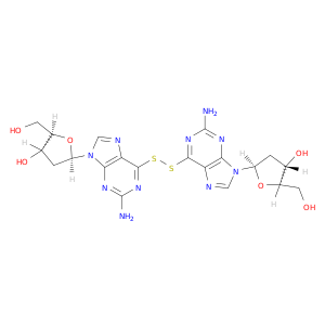 9H-Purin-2-amine,6,6'-dithiobis[9-(2-deoxy-b-D-erythro-pentofuranosyl)- (9CI)