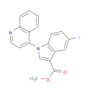 1H-Indole-3-carboxylic acid, 5-fluoro-1-(4-quinolinyl)-, methyl ester