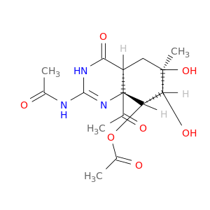 Acetamide,N-[8a-acetyl-8-(acetyloxy)-1,4,4a,5,6,7,8,8a-octahydro-6,7-dihydroxy-6-methyl-4-oxo-2-quinazolinyl]-,(4aa,6a,7a,8a,8aa)- (9CI)