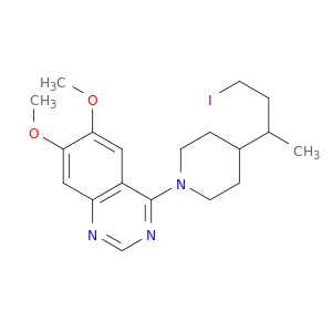Quinazoline, 4-[4-(3-iodo-1-methylpropyl)-1-piperidinyl]-6,7-dimethoxy-