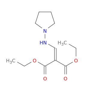 Propanedioic acid, [(1-pyrrolidinylamino)methylene]-, diethyl ester
