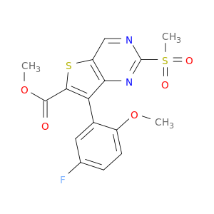 7-(5-氟-2-甲氧基苯基)-2-(甲磺酰基)噻吩并[3,2-D]嘧啶-6-羧酸甲酯