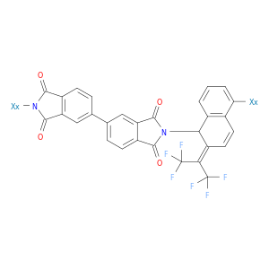 聚[(1,3-二氢-1,3-二氧氧-2H-异吲哚-2,5-二基)[2,2,2-三氟-1-(三氟甲基)乙基](1,3-二氢-1,3-二氧化硅-2H-异吲哚-5,2-亚乙烯)-1,5-萘二苯基]