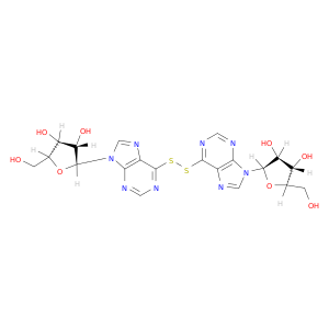 9H-Purine,6,6'-dithiobis[9-b-D-arabinofuranosyl-(8CI,9CI)