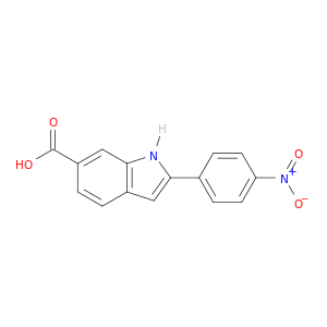 1H-Indole-6-carboxylic acid, 2-(4-nitrophenyl)-