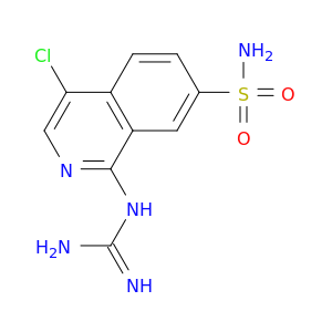 1-GUANIDINO-4-CHLORO-7-SULFAMOYL-ISOQUINOLINE