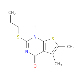 Thieno[2,3-d]pyrimidin-4(1H)-one, 5,6-dimethyl-2-(2-propenylthio)-