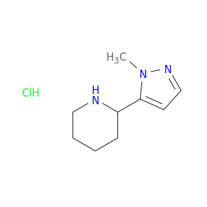 2-(1-methyl-1H-pyrazol-5-yl)piperidine hydrochloride
