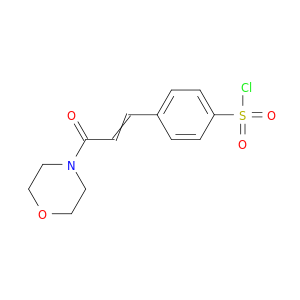 Benzenesulfonyl chloride, 4-[3-(4-morpholinyl)-3-oxo-1-propenyl]-