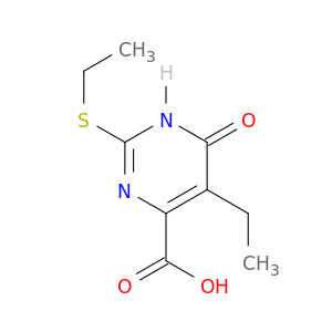 4-Pyrimidinecarboxylic acid, 5-ethyl-2-(ethylthio)-1,6-dihydro-6-oxo-