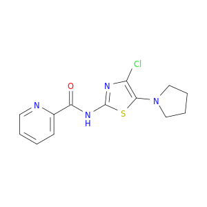 2-Pyridinecarboxamide, N-[4-chloro-5-(1-pyrrolidinyl)-2-thiazolyl]-